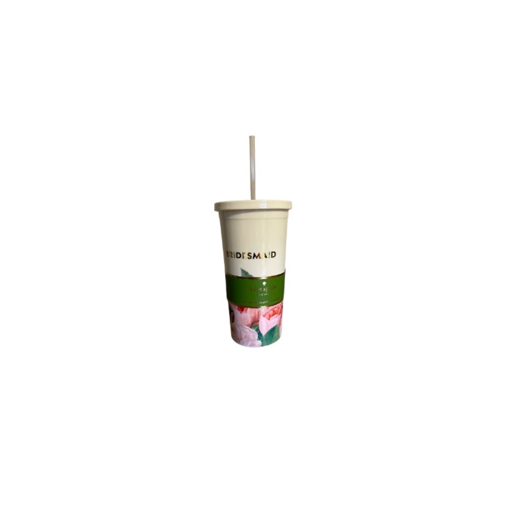 🆕 Kate Spade “Blushing Floral - Bridesmaid” 20 Ounce Insulated Tumbler